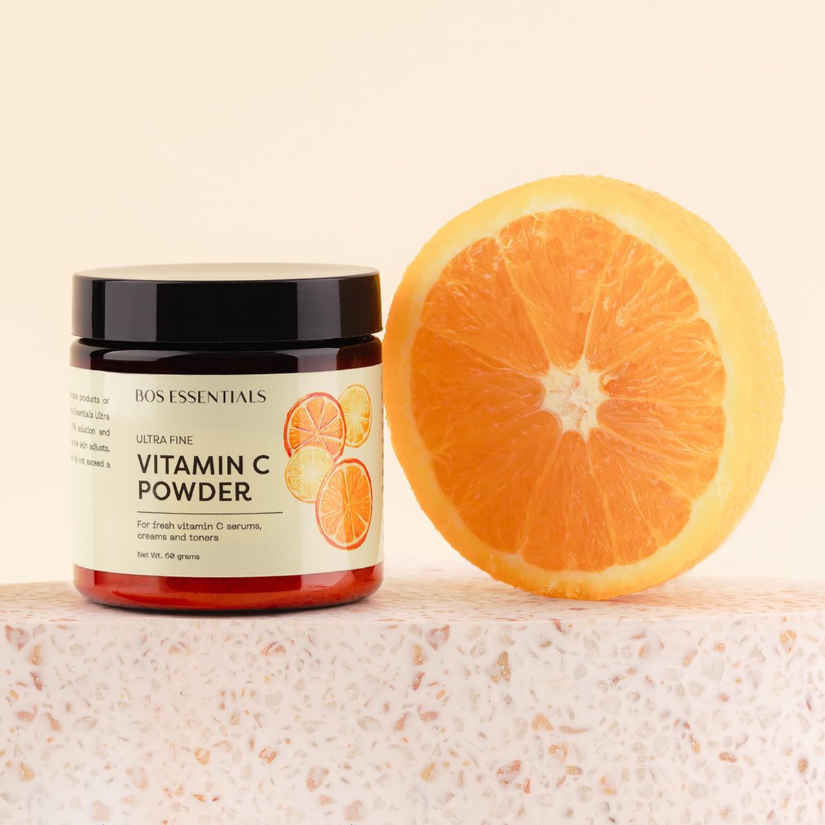 Bos Essentials Ultra Fine Vitamin C Powder – 100% Pure Ascorbic Acid, Non-GMO, Cosmetic-Grade, DIY Serum & Cream Base - görsel 14