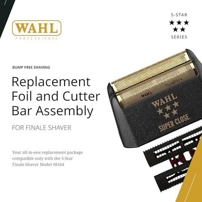Wahl Professional 5 Star Finale Replacement Foil & Cutter Bar Assembly - Super Close Gold Foil Avelisse