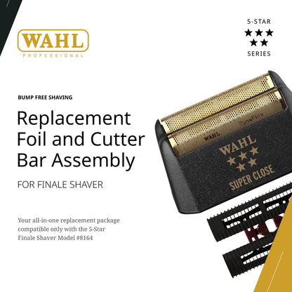 Wahl Professional 5 Star Finale Replacement Foil & Cutter Bar Assembly - Super Close Gold Foil Avelisse