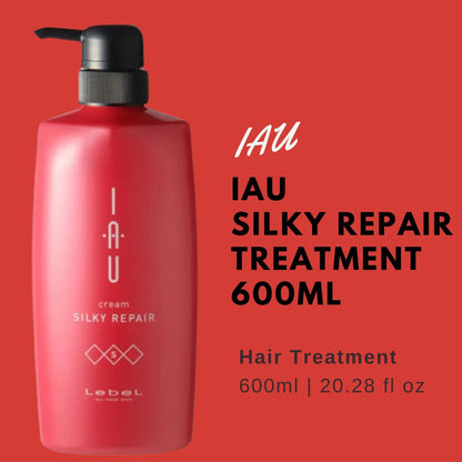 Lebel IAU Cream Silky Repair Hair Treatment - 600ml | Deep Conditioning Mask