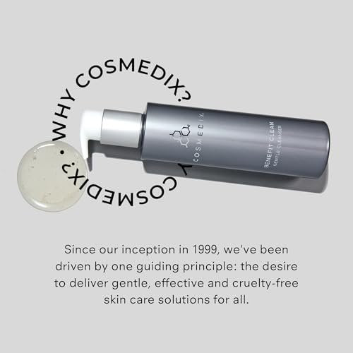 COSMEDIX Benefit Clean Gentle Face Wash Gel – Hydrating Facial Cleanser for Women & Men, Moisturizing Makeup Remover & Pore Minimizer for All Skin Types, 5 fl oz Avelisse