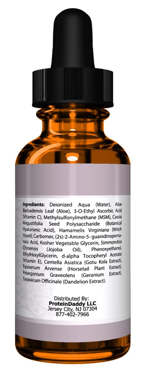 Double Sized (2 oz) Pure Vitamin C Serum for Face with Hyaluronic Acid - Anti Wrinkle, Anti Aging, Dark Circles, Age Spots, Pore Cleanser, Acne Scars, Organic Vegan Ingredients Avelisse
