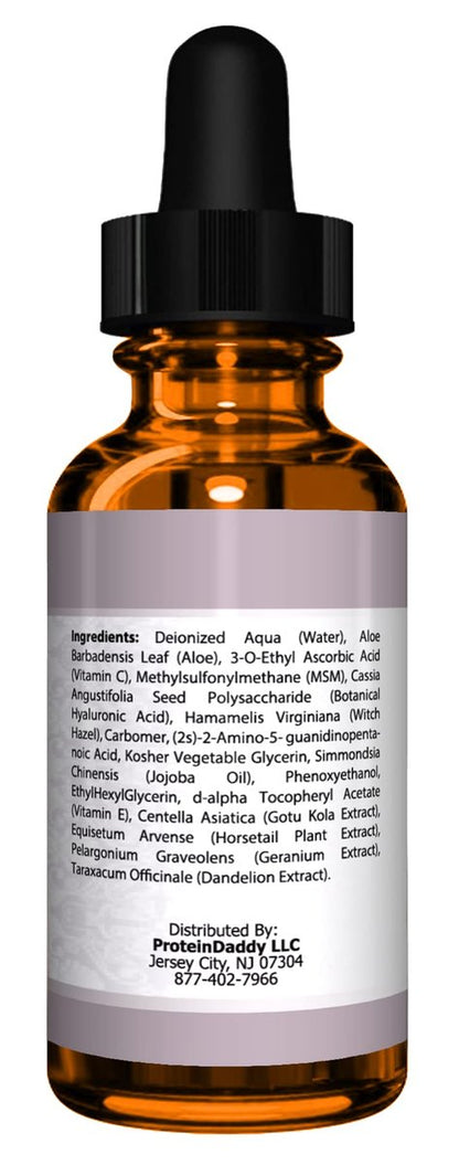 Double Sized (2 oz) Pure Vitamin C Serum for Face with Hyaluronic Acid - Anti Wrinkle, Anti Aging, Dark Circles, Age Spots, Pore Cleanser, Acne Scars, Organic Vegan Ingredients Avelisse