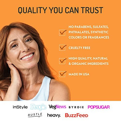 Eve Hansen Vitamin C Face Moisturizer - Lightweight Hydrating Cream with Vitamin B, Green Tea, Jojoba Oil - Cruelty-Free & Natural Ingredients - 4 oz Avelisse