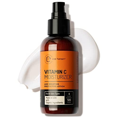 Eve Hansen Vitamin C Face Moisturizer - Lightweight Hydrating Cream with Vitamin B, Green Tea, Jojoba Oil - Cruelty-Free & Natural Ingredients - 4 oz Avelisse