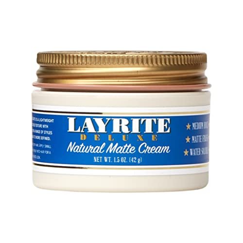 Layrite Natural Matte Cream – 1.5 oz Firm Hold Hair Styling Cream - görsel 2