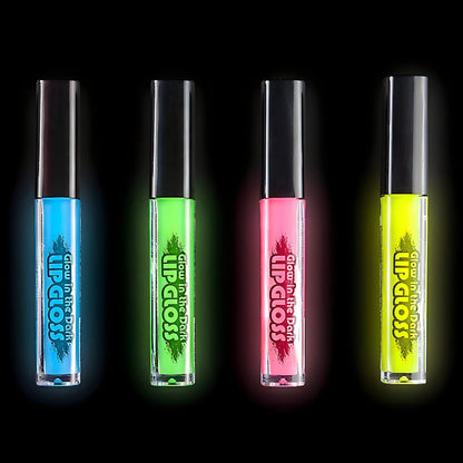Glow In The Dark Lip Gloss Set – 4 Assorted Colors, Fun Party Favors for Kids