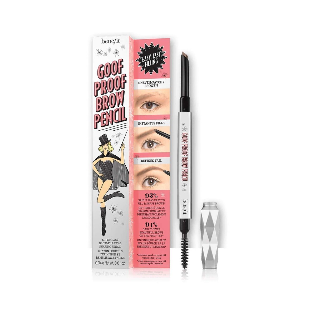 Benefit Cosmetics Goof Proof Waterproof Easy Shape & Fill Eyebrow Pencil - Light Avelisse