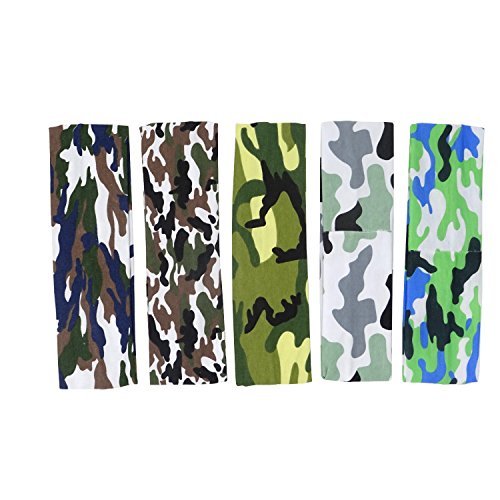 Honbay Camo Headband 5-Pack – Elastic Cotton Outdoor Sports Magic Scarf for Teens, Boys, Men, and Women - görsel 6