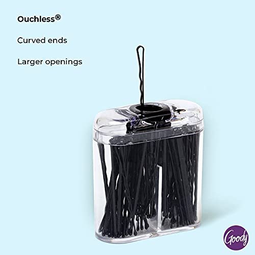 Goody SlideProof Bobby Pin Box with Magnetic Top - 75 Count, Black Bobby Pins for Hair Styling - Lock in Style, Comfortable, Pain-Free Accessories for Women & Men, All Hair Types - görsel 6