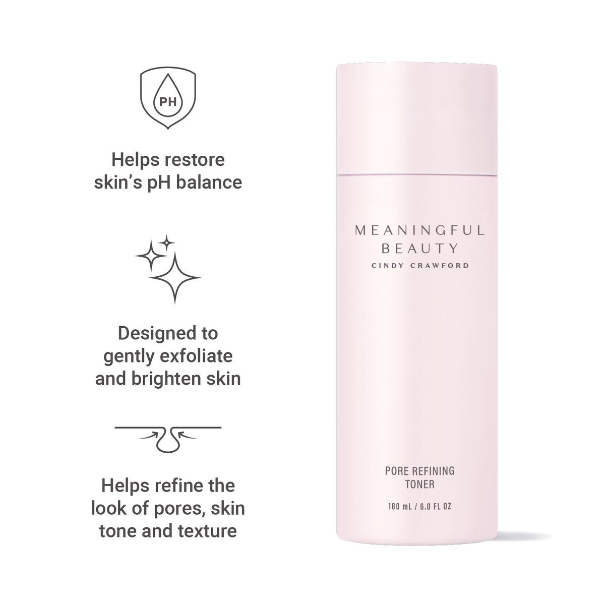 Meaningful Beauty Pore Refining Toner – 6 Fl Oz, Gentle Daily Toner for Smoother, Radiant Skin Avelisse