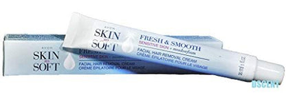 Avon Skin So Soft Fresh & Smooth Sensitive Skin Facial Hair Removal Cream - 3 Pack Avelisse