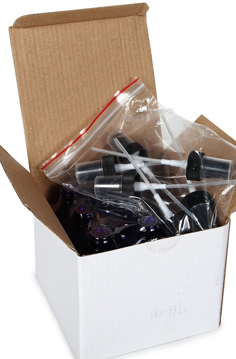 Vivaplex 6-Pack 2 oz Cobalt Blue Glass Bottles with Black Fine Mist Sprayers - görsel 7
