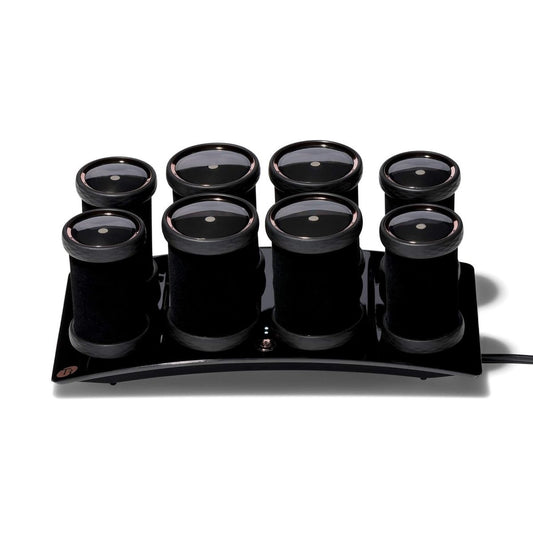 T3 Volumizing Hot Rollers LUXE - Premium Hair Curler Set for Long-Lasting Volume, Body & Shine (8 Rollers: 4 XL 1.75" & 4 Large 1.5") Avelisse