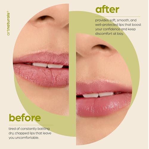 ArtNaturals Beeswax Lip Balm Gift Set – 6 Pack Assorted Flavors with Coconut Oil, Aloe & Jojoba Oil – Hydrating, Nourishing, Natural Lip Care - görsel 10