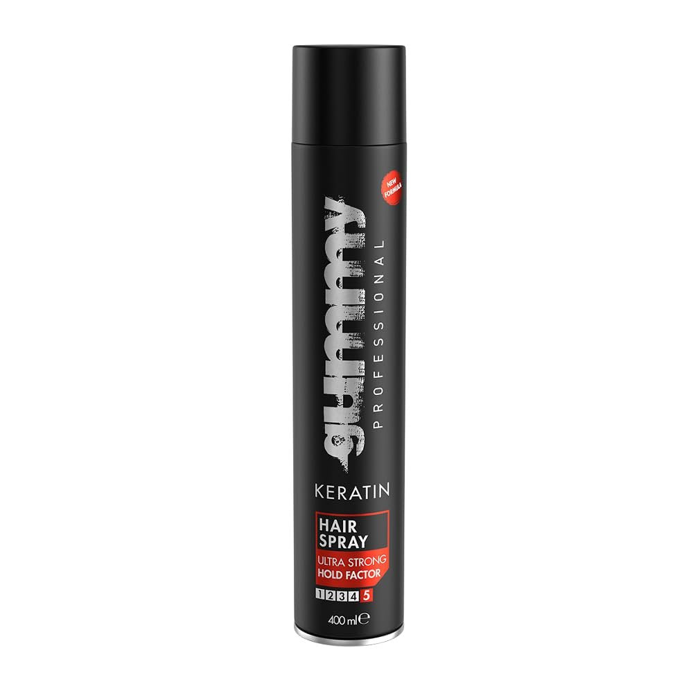 Gummy Professional Keratin Hair Spray Ultra Strong Hold – Matte Finish, Long-Lasting Volume & Frizz Control – Unscented – 400 ml Avelisse