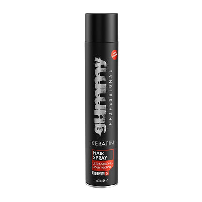 Gummy Professional Keratin Hair Spray Ultra Strong Hold – Matte Finish, Long-Lasting Volume & Frizz Control – Unscented – 400 ml Avelisse