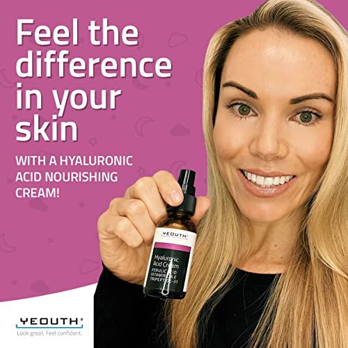 YEOUTH Hyaluronic Acid Moisturizer Face Cream with Vitamin C & E, Ferulic Acid & Tripeptide 31 – Hydrating Face Moisturizer for Dry & Dull Skin, 1 oz - görsel 12