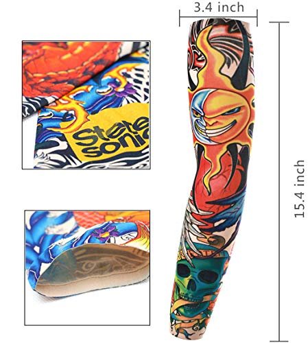 20 Pcs Temporary Tattoo Arm Sleeves - Tiger, Crown, Heart, Skull & Tribal Designs for Adults | Akstore - görsel 4