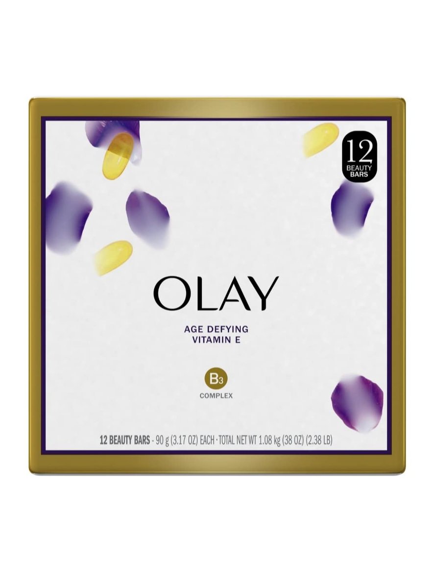 Olay Moisture Outlast Age Defying Beauty Bar, 12 Count, 38 oz – Hydrating Face & Body Soap Avelisse