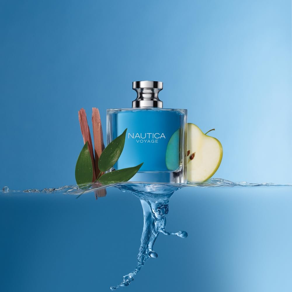 Nautica Voyage Eau de Toilette for Men - 3.3 oz (100 ml) Fresh Aquatic Scent Avelisse