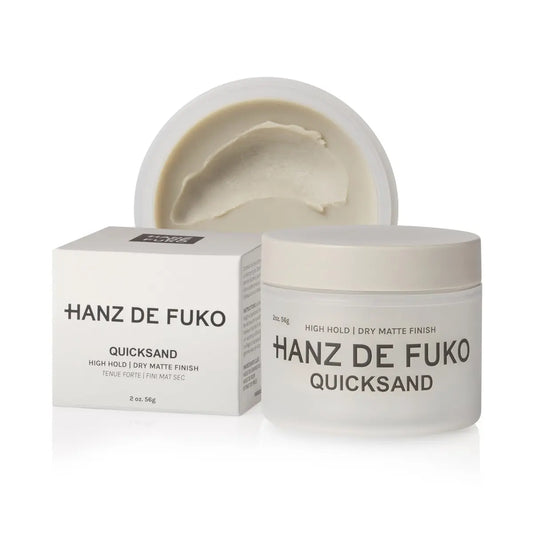 Hanz de Fuko Quicksand – Premium Men's Hair Styling Wax & Dry Shampoo – High Hold, Ultra Matte Finish – 2 oz Travel Size Avelisse