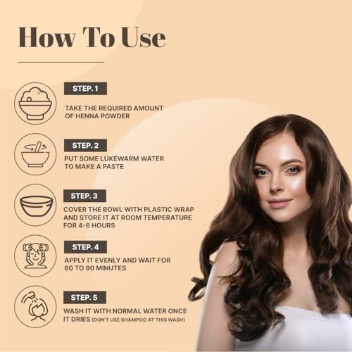 Just Jaivik 100% Natural USDA Certified Organic Henna Powder for Hair - 227g (0.5 lb / 8 oz) - No Chemicals or Additives - görsel 8