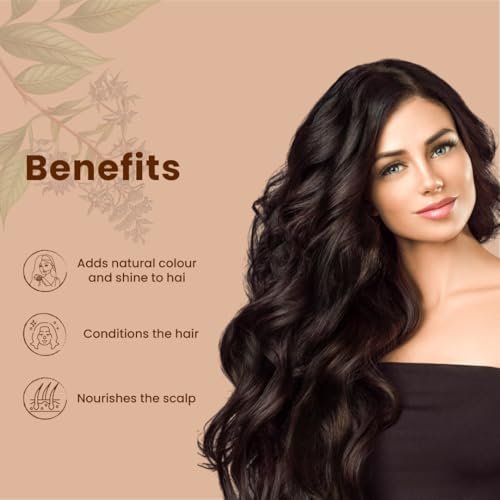 Just Jaivik 100% Natural USDA Certified Organic Henna Powder for Hair - 227g (0.5 lb / 8 oz) - No Chemicals or Additives - görsel 6