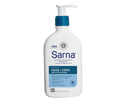 Sarna Calm + Cool Anti-Itch Lotion 7.5 Fl. Oz. (Pack of 2) Avelisse