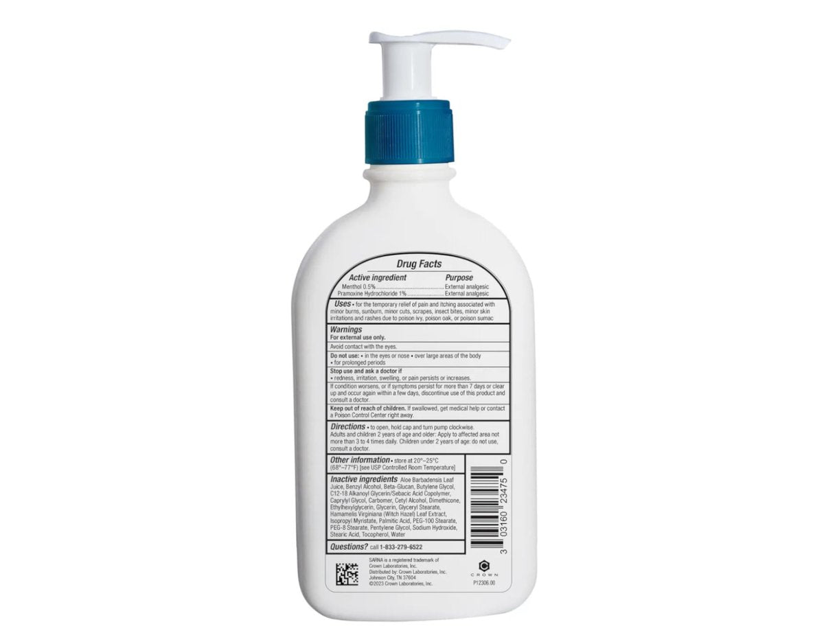 Sarna Calm + Cool Anti-Itch Lotion 7.5 Fl. Oz. (Pack of 2) Avelisse