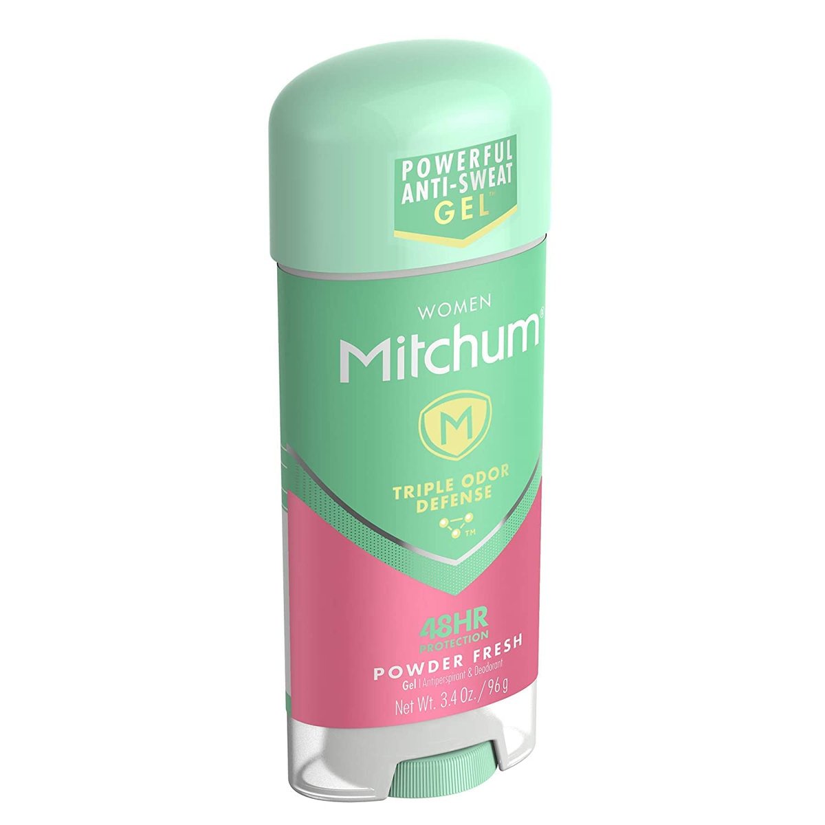 Mitchum For Women Anti-Perspirant Deodorant Clear Gel Powder Fresh, 3.4 oz (Pack of 3) Avelisse
