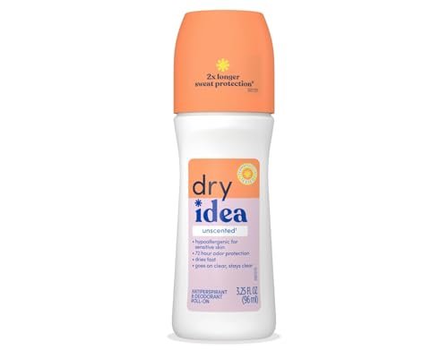 Dry Idea Unscented Roll-On Antiperspirant Deodorant, 3.25 oz (Pack of 10) - görsel 2
