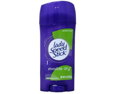 Lady Speed Stick Antiperspirant Deodorant Invisible Dry Powder Fresh 2.3 oz (Pack of 5) Avelisse