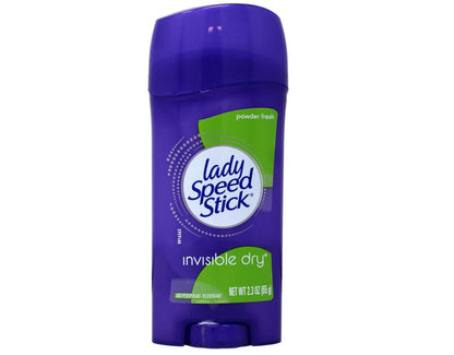 Lady Speed Stick Antiperspirant Deodorant Invisible Dry Powder Fresh 2.3 oz (Pack of 5) Avelisse