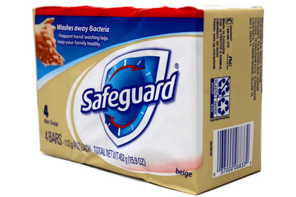 Safeguard Antibacterial Hand Bar Soap, 4 Oz Bars, Pack of 8 (32 Total Bars) Avelisse