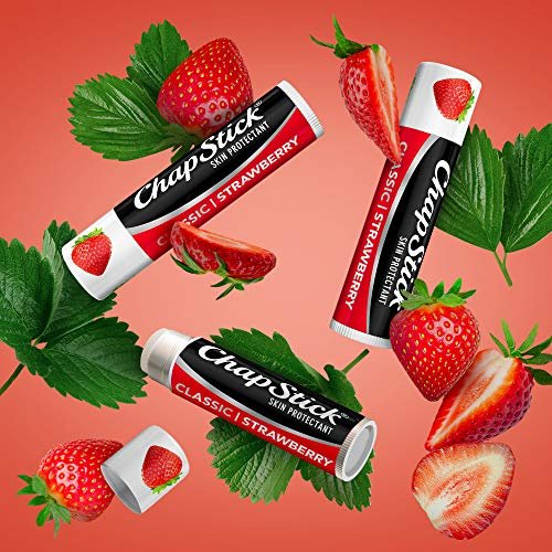 ChapStick Classic Strawberry Lip Balm, 9-Count – Tinted Lip Moisturizer, Juicy & Sweet Flavor Avelisse