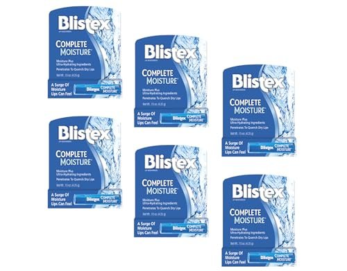 Blistex Complete Moisture Lip Protectant SPF 15 - 0.15 oz (Pack of 6) Avelisse