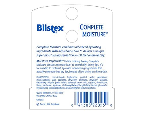 Blistex Complete Moisture Lip Balm – 4-Pack for Long-Lasting Lip Hydration Avelisse