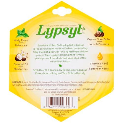 Lypsyl Intense Protection Original Mint Lip Balm - 0.10 oz (Pack of 10) Avelisse