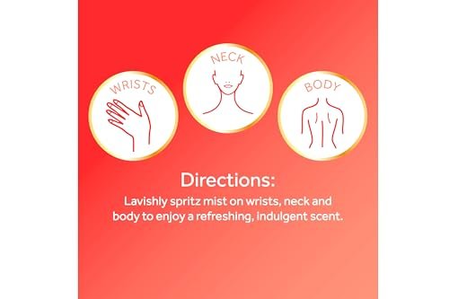 Calgon Hawaiian Ginger Fragrance Body Mist - 8 oz (Pack of 3) | Exotic Tropical Scent Avelisse