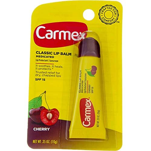 Carmex Classic Lip Balm Cherry SPF 15 - 0.35 oz Tube (Pack of 3) - Moisturizing Lip Protection with Sunscreen - görsel 6