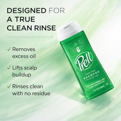 Prell Original Green Shampoo – Classic Clean – Size: 13.5 oz per bottle (3-pack total) – Image 6
