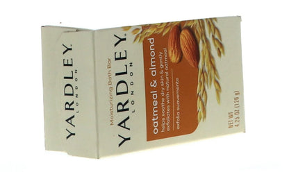 Yardley London Oatmeal Almond Bath Bar 4oz - Pack of 2, Moisturizing Solid Soap for Gentle Cleansing Avelisse