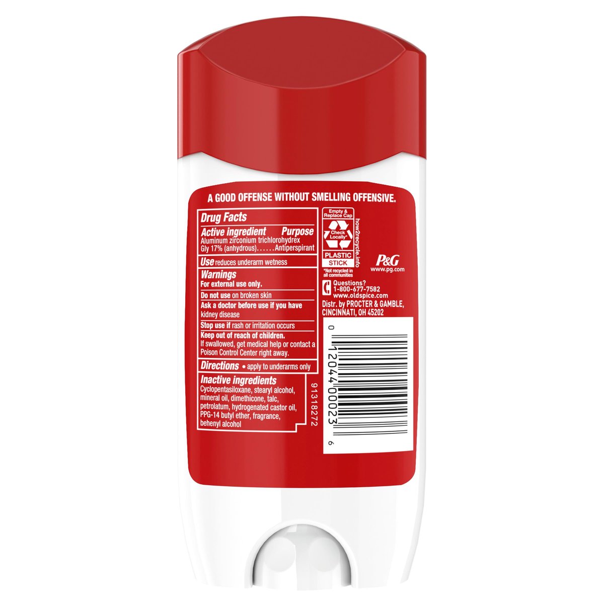 Old Spice High Endurance Anti-Perspirant & Deodorant, Original, 3 oz (Pack of 2) Avelisse