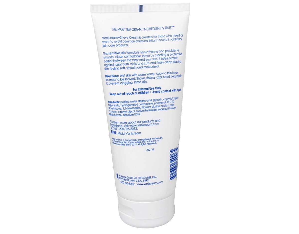 Vanicream Shave Cream for Sensitive Skin - 6 oz (Pack of 10) - Gentle, Fragrance-Free, Dermatologist Tested - görsel 3