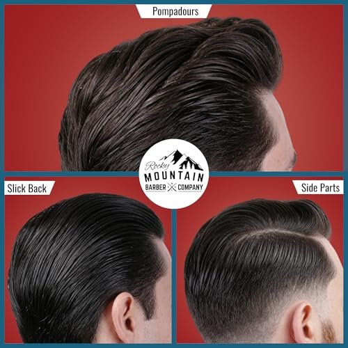 Rocky Mountain Barber Company Pomade for Men – 5 oz Tub Classic Water Based Pomade with Strong Firm Hold & High Shine Avelisse