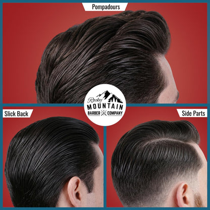 Rocky Mountain Barber Company Pomade for Men – 5 oz Tub Classic Water Based Pomade with Strong Firm Hold & High Shine Avelisse
