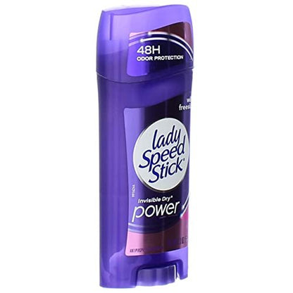 Lady Speed Stick Antiperspirant Deodorant, Invisible Dry, Wild Freesia, 2.3 oz (Pack of 4)