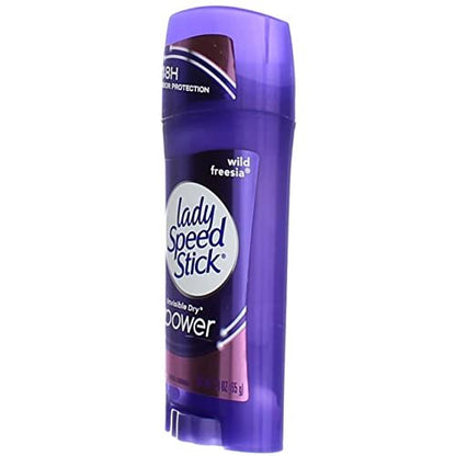 Lady Speed Stick Antiperspirant Deodorant, Invisible Dry, Wild Freesia, 2.3 oz (Pack of 4)