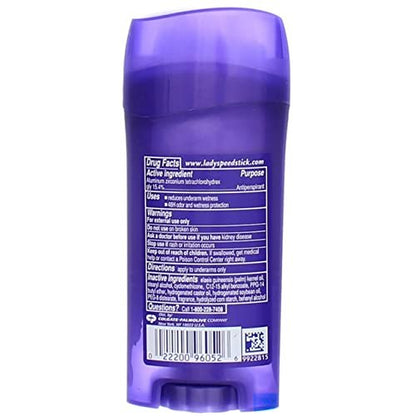 Lady Speed Stick Antiperspirant Deodorant, Invisible Dry, Wild Freesia, 2.3 oz (Pack of 4)